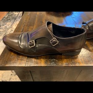 Topman Hyde Chocolate Leather Mens Shoes 👞